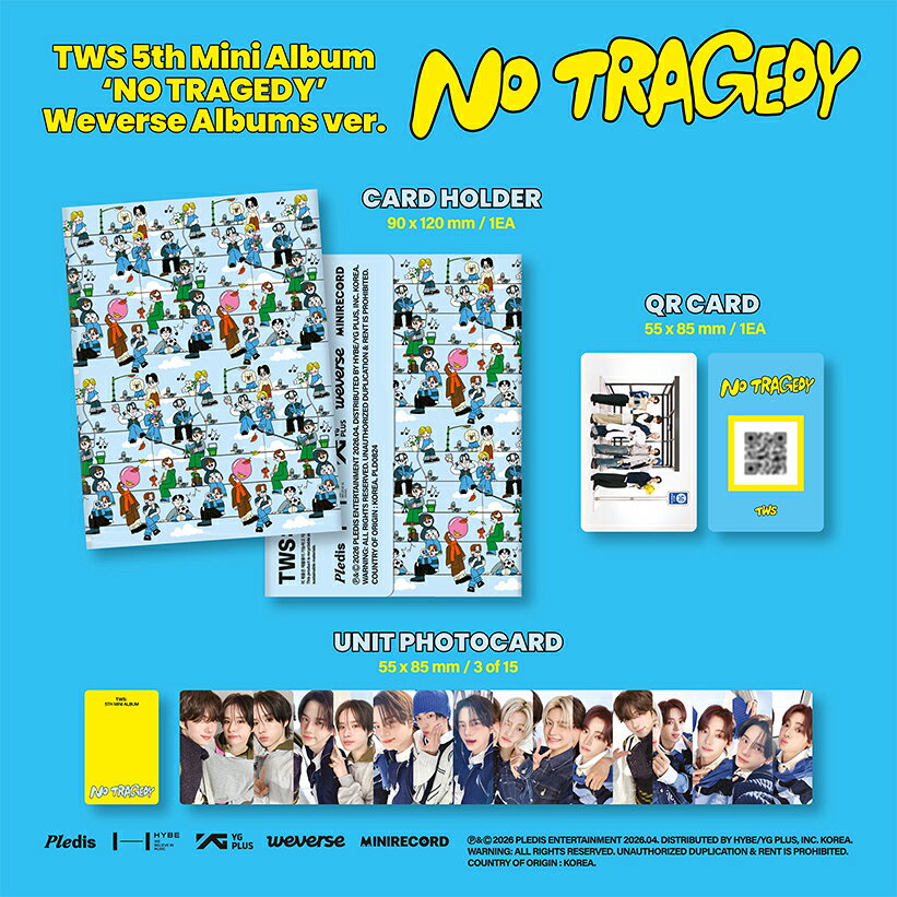 【WEVERSE特典選択】 TWS - NO TRAGEDY / WEVERSE ALBUMS VER / アルバム