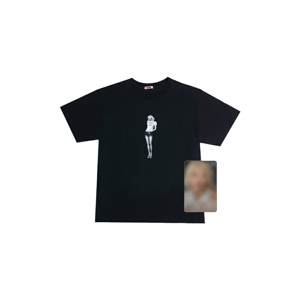 BLACKPINK ROSE - ROSIE ROSIE BLACK T-SHIRT / 1st Studio Album ROSIE Official MD / グッズ