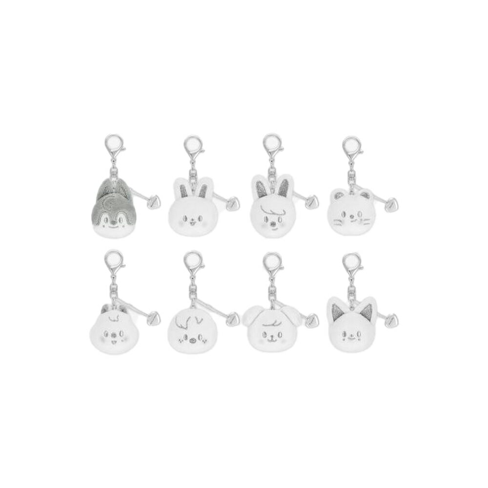 Stray Kids - SKZOO FACE KEYRING SILVER Ver / dominATE : celebrATE POP-UP MD / グッズ / ぬいぐるみ / 8種選択