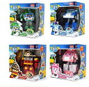 Robocar Poli [ロボカーポリー] 変身ロボットデラックスシリーズ Deluxe ポリ+ロイ+アンバー+ヘリ 4種セット