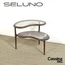 【中古】【展示美品】Cassina ixc.(カッシーナイクスシー) / CECCOTTI COLLEZIONI(チェコッティ・コレツィオーニ)/ FAGIOLO ファジョーロ サイドテーブル LH / ガラス・大理石天板
