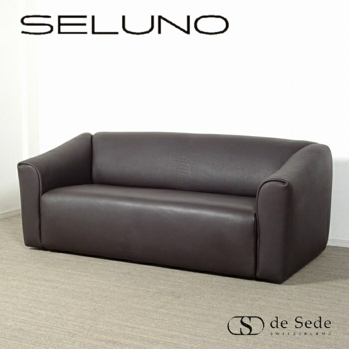 【中古】【展示美品】desede(デセデ) DS-47 2人掛けソファ / ダークブラウン本革