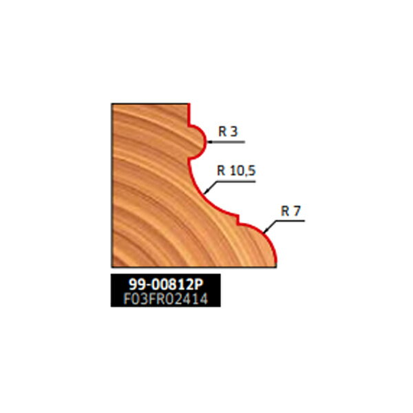 Freud フェイスモールディングビット 12mm ( 99-00812P ) おすすめ ルータービット