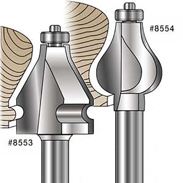 MLCS #8554 Handrail Router Bits 1/2