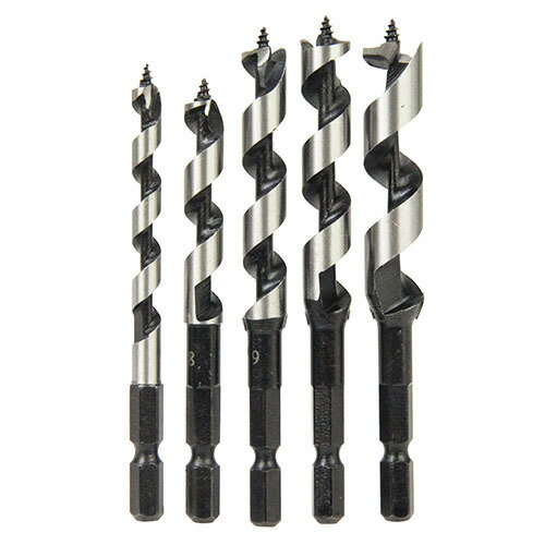 先ネジタイプで、押さえつける力不要で楽に美しい真円の穴あけができます。■用途一般木材の穴あけ作業。■機能先ネジタイプ(誘導ネジ)で楽に穴あけが可能です。インパクトドライバーへもワンタッチで着脱可能な6.35mm六角軸タイプです。●サイズ:6・8・9・10・12mm。●6.35mm六角軸。●対応機種:電気ドリル・充電インパクトドライバー。●5本組。