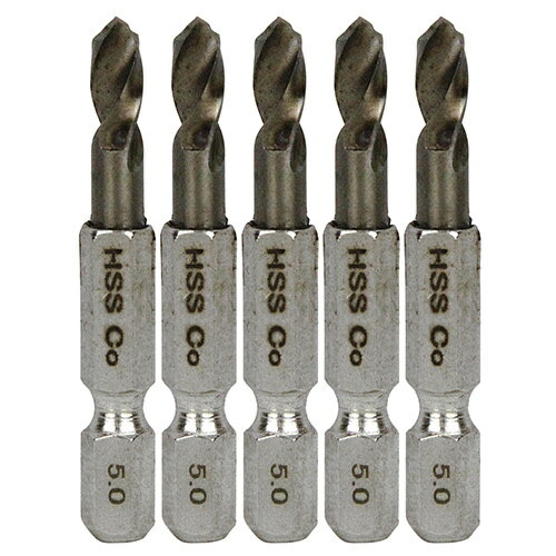 SK11 六角軸COステンドリル 極短 5.0mm 5PCS 【4977292318198】