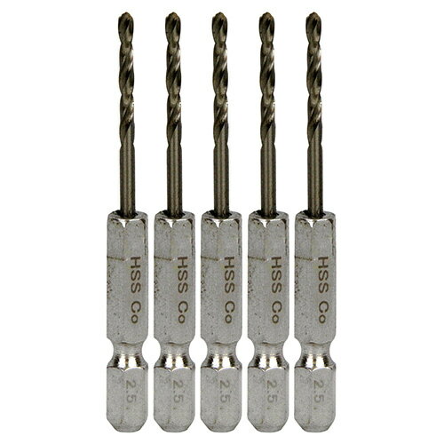 樂天商城 - SK11 六角軸COステンドリル 微短 2.5mm 5PCS 【4977292318310】
