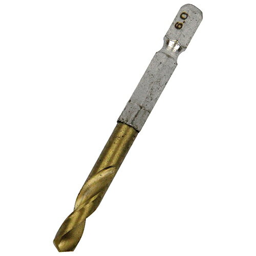 SK11 六角軸TIN鉄ドリル 微短 6.0mm 【4977292328234】