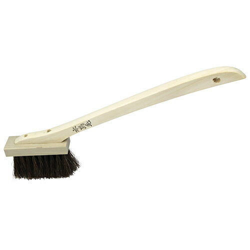 緑長 左官ブラシ ゴマ本馬毛 1/4丁 3行 柄付き 【4977292129565】