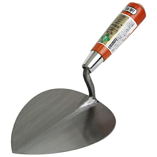 緑長 レンガ鏝 油焼 短柄 #4 【4977292164696】