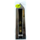 金長 仕上鏝本焼0.3黒塗角柄 240mm 【4977292802536】