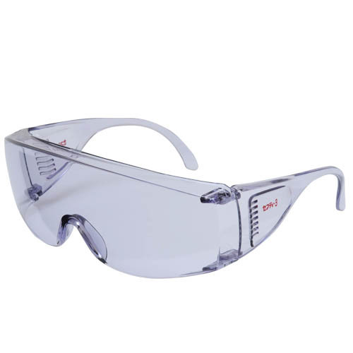 キズにつよく、くもりにくい保護メガネです。■用途刈払保護具。■機能紫外線を約99.9パーセントカットします。刈り払い・芝刈りなどの目の保護が必要な作業に最適です。両面くもり止め加工レンズ仕様のため、炎天下での作業においてグラスがくもり作業がしにくいというわずらわしさが軽減されます。●レンズ色:薄いスモーク色。●強化ポリカーボネート。●くもり止め付。●ハードコーティング加工。
