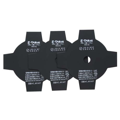 E-VALUE 草刈用替刃 3枚入 230X4P 【4977292641005】