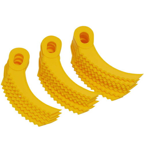 セフティ3ブレードグラスカッター用の替刃です。■用途ブレードグラスカッター専用替刃。■機能雑草刈りに最適です。切れ味が鋭い、かま爪形状です。替刃取付工事が不要で、簡単に装着出来ます。●18枚入。