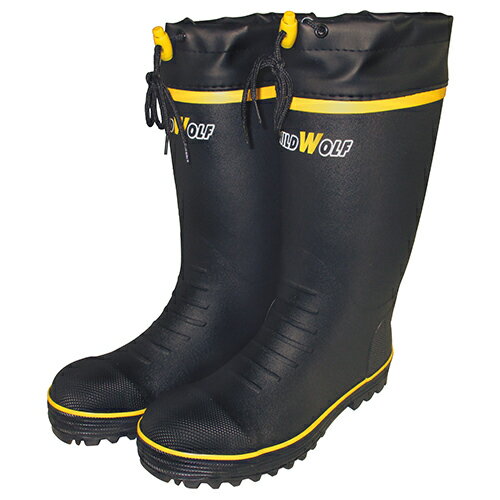 ワイルドウルフ 安全長靴 RMT-7602 BLACK Lサイズ 【4547691771124】