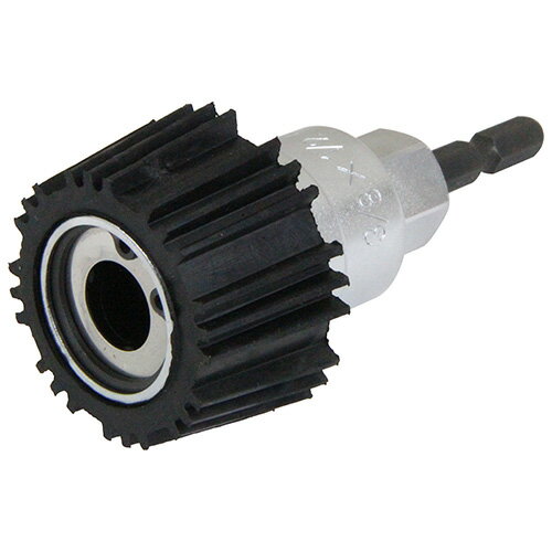 ■用途全ネジ・ナット回し。■機能全ネジボルトの新案2段構造ソケットになっています。回転させるとボルトを締め付け、止めると解除します。3分と4分の兼用型になっています。電工ハンマーの柄尻のソケットや、板ラチェットの17mmソケットに対応してい...