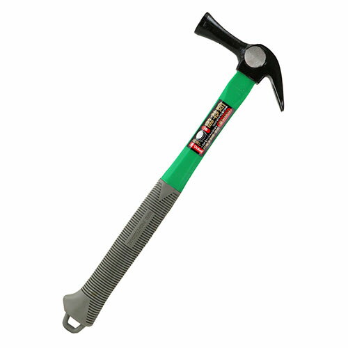 ■用途釘打ちや釘抜、仮枠作業。■機能グラスファイバー柄タイプの仮枠槌です。打撃部は、止め無タイプです。■仕様・スペック●打撃部サイズ：中。●打撃部：止め無。■材質●頭部：特殊鋼。●柄部：グラスファイバー＋PP。■注意事項使用用途以外では使用しないでください。ご使用の際には、手袋・安全メガネなどの保護具を着用してください。打撃部や柄部に、ヒビ・ワレ・カケなどの異常が見られる場合には、使用を中止してください。本体破損などにつながる危険がありますので、ご注意下さい。