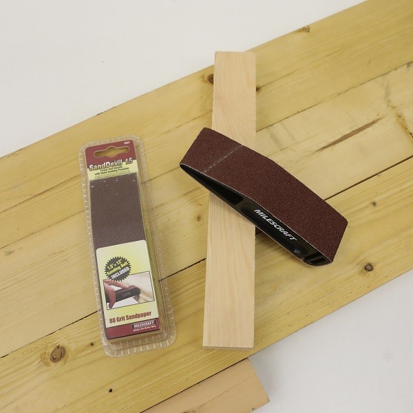 MILESCRAFT 1609 サンドペーパー #120 (3枚セット) 紙やすり 木工 家具 製作 DIY おすすめ/sandpaper ＃120/マイルズクラフト kqlfttools-10005163 KQLFTTOOLS サンプル画像2