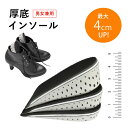 シークレットインソール インソール 厚底 脚長効果 インナーパッド 中敷き かかとパッド 低反発 シークレットインソール ハーフパッド メンズ レディス 男女兼...