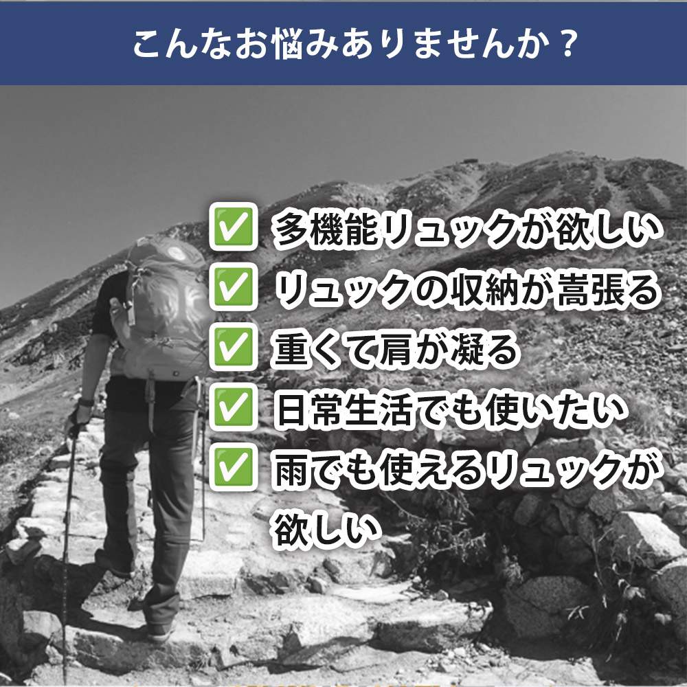リュック 登山 大容量 折りたたみ 折り畳み アウトドア 撥水 防災 軽量 収納袋付き 通学 通勤 キャンプ コンパクト サック 日帰り kqueenstore-10002009 KQueenStore サンプル画像2