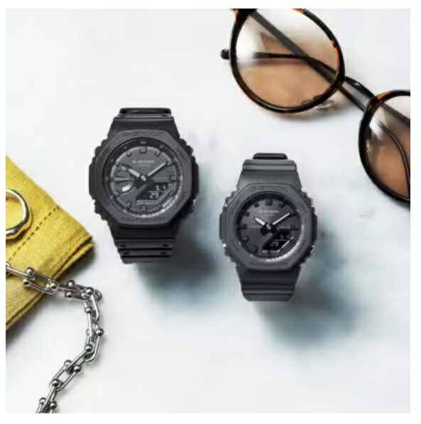 ペアウオッチ カシオCASIO G-SHOCK Gショック ジーショック GA-2100-1A1JF×GMA-P2100BB-1AJF【数量限定ペアボックス付き】