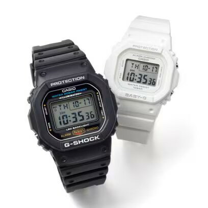 ペアウオッチ カシオCASIO G-SHOCK Gショック BABY-G DW-5600UE-1JF×BGD-565U-7JF【数量限定ペアボックス付き】