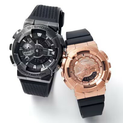 ペアウオッチ カシオCASIO G-SHOCK Gショック ジーショック GM-110BB-1AJF×GM-S110PG-1AJF【ペアボックス付き】【国内正規品】
