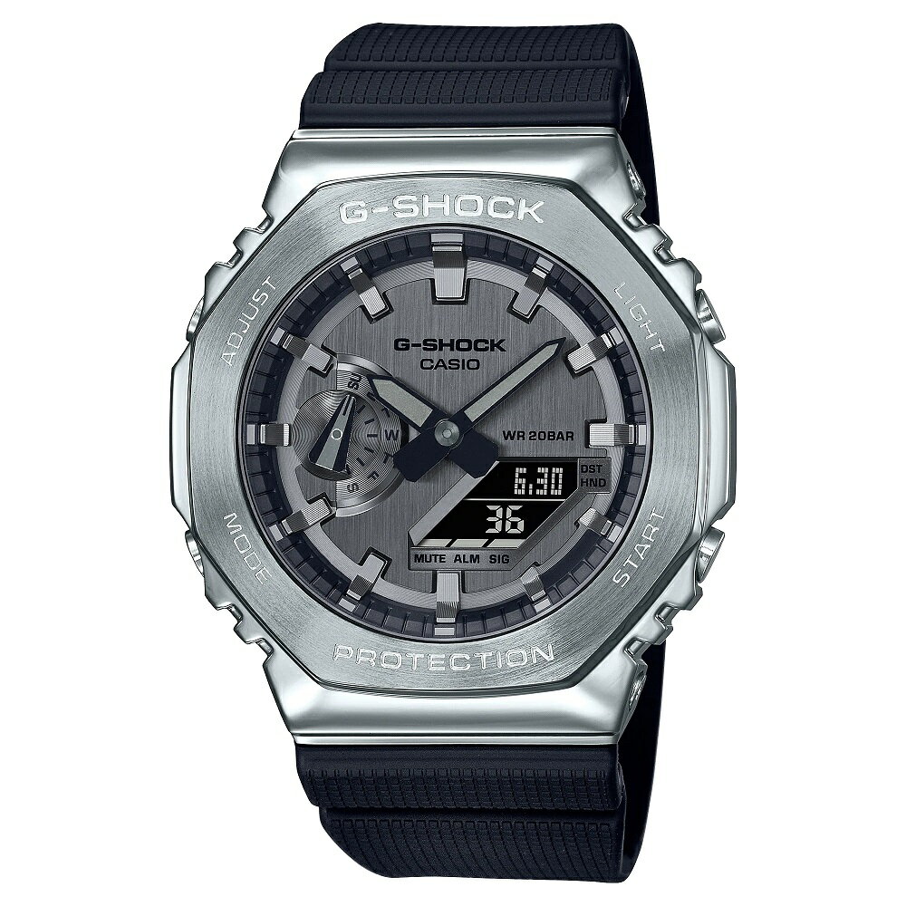 カシオCASIO G-SHOCK Gショック ジーショック Newデジタル アナログコンビ メタルカバード GM-2100-1AJF【正規品】