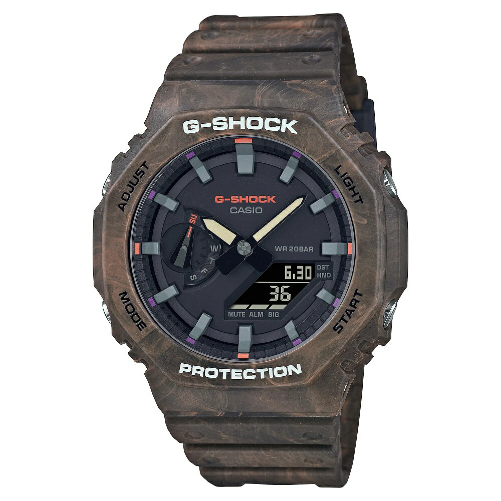 カシオCASIO G-SHOCK Gショック ジーショック Newデジタル アナログコンビ カーボン GA-2100FR-5AJF