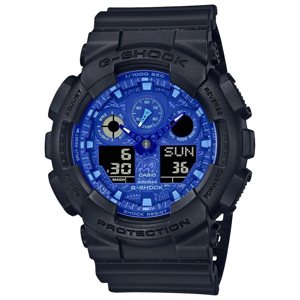 CASIO G-SHOCK Gå å ڥ꡼ BLUE PAISLEY GA-100BP-1AJFڹʡ