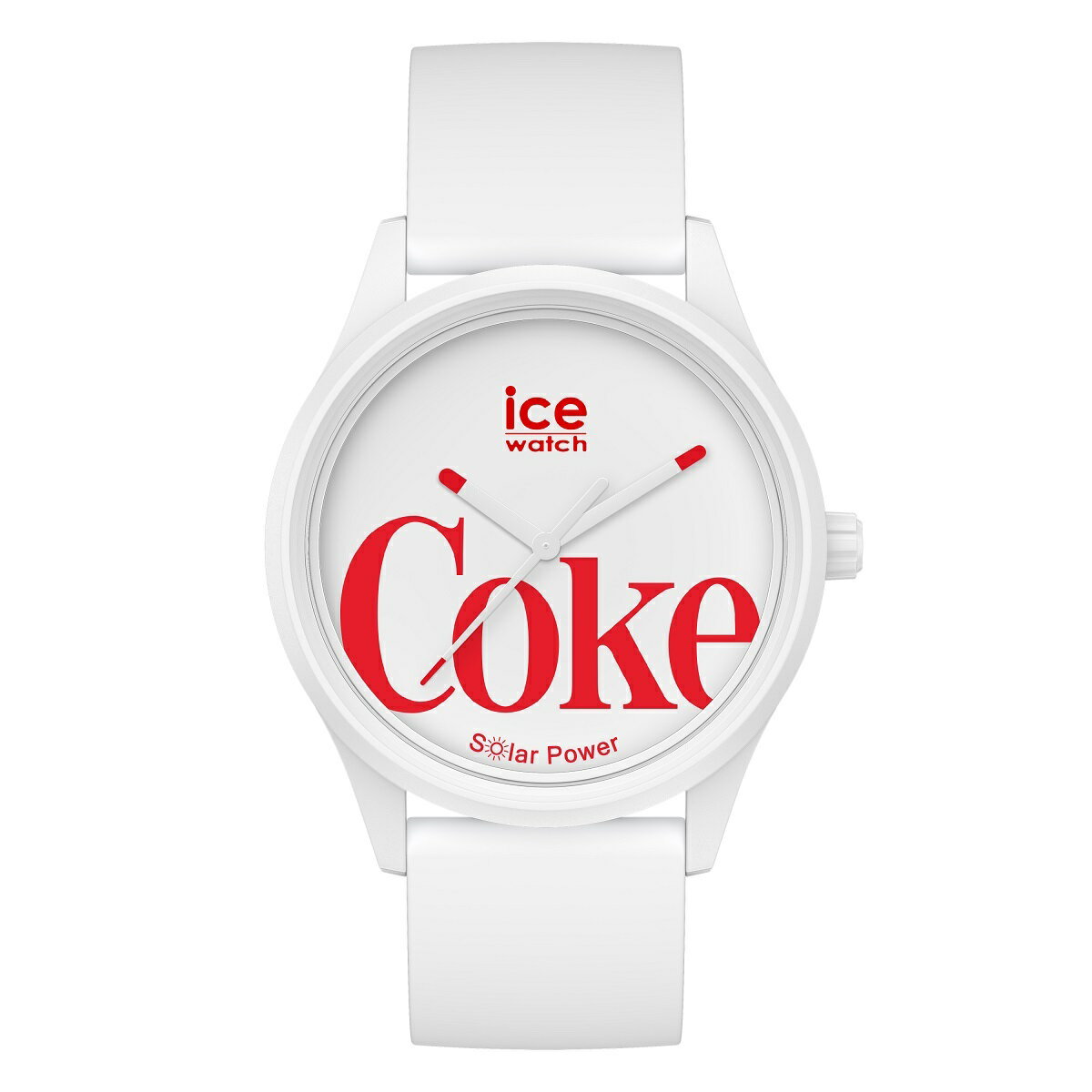 ICE WATCH アイスウォッチ 腕時計 アイスソーラーパワー ホワイト Coca Cola 40mm 018513【正規品】※ICE WATCHオリジナルショッピングバック付き