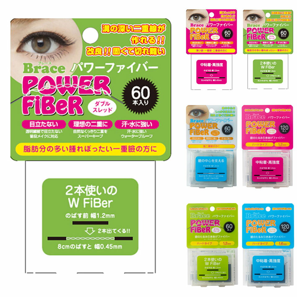 【送料無料】 二重テープ アイテープ ふたえテープ テープ クセ付け アイプチ Brace POWER Fiber ブレース パワー ファイバー 二重ファ..