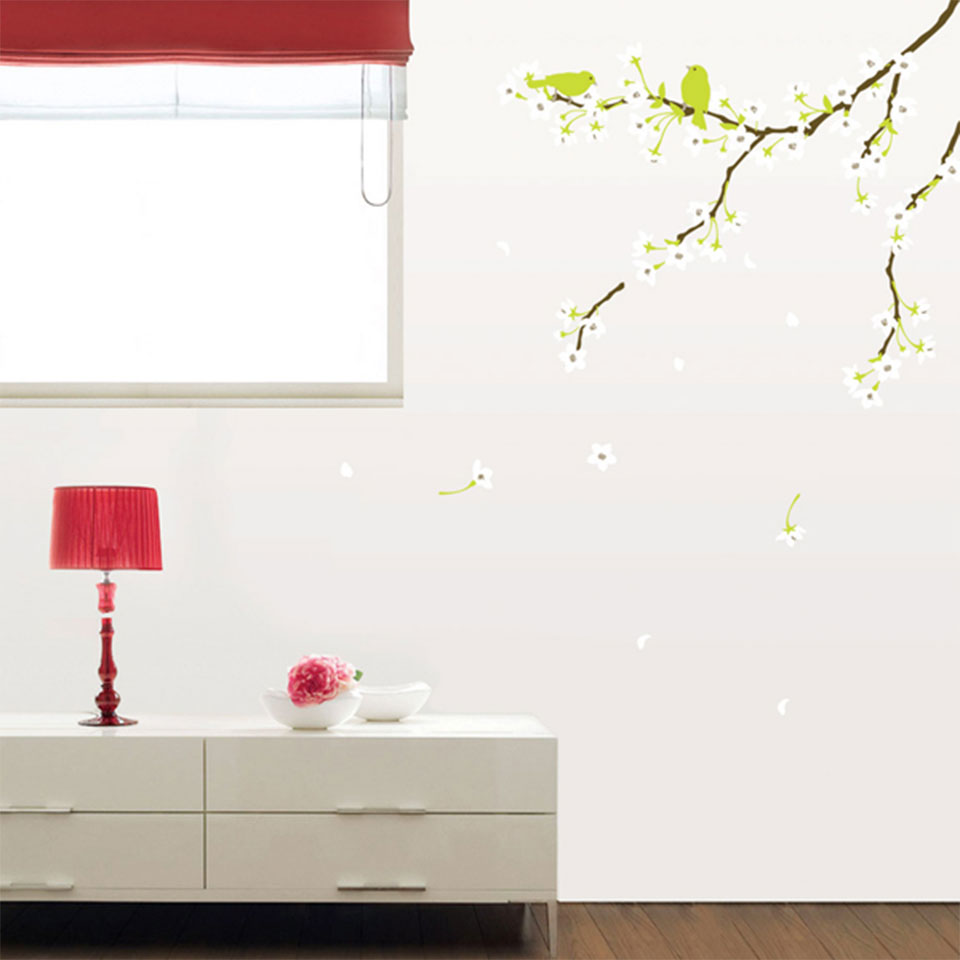 ウォールステッカー 植物 木 花 鳥 桜と雲雀 ウォールステッカー 北欧 ウォールステッカー 植物 木 ウォールステッカー ツリー ウォールステッカー 花 ウォールステッカー トイレ 壁紙シール ウォールステッカー リメイクシート 宅C