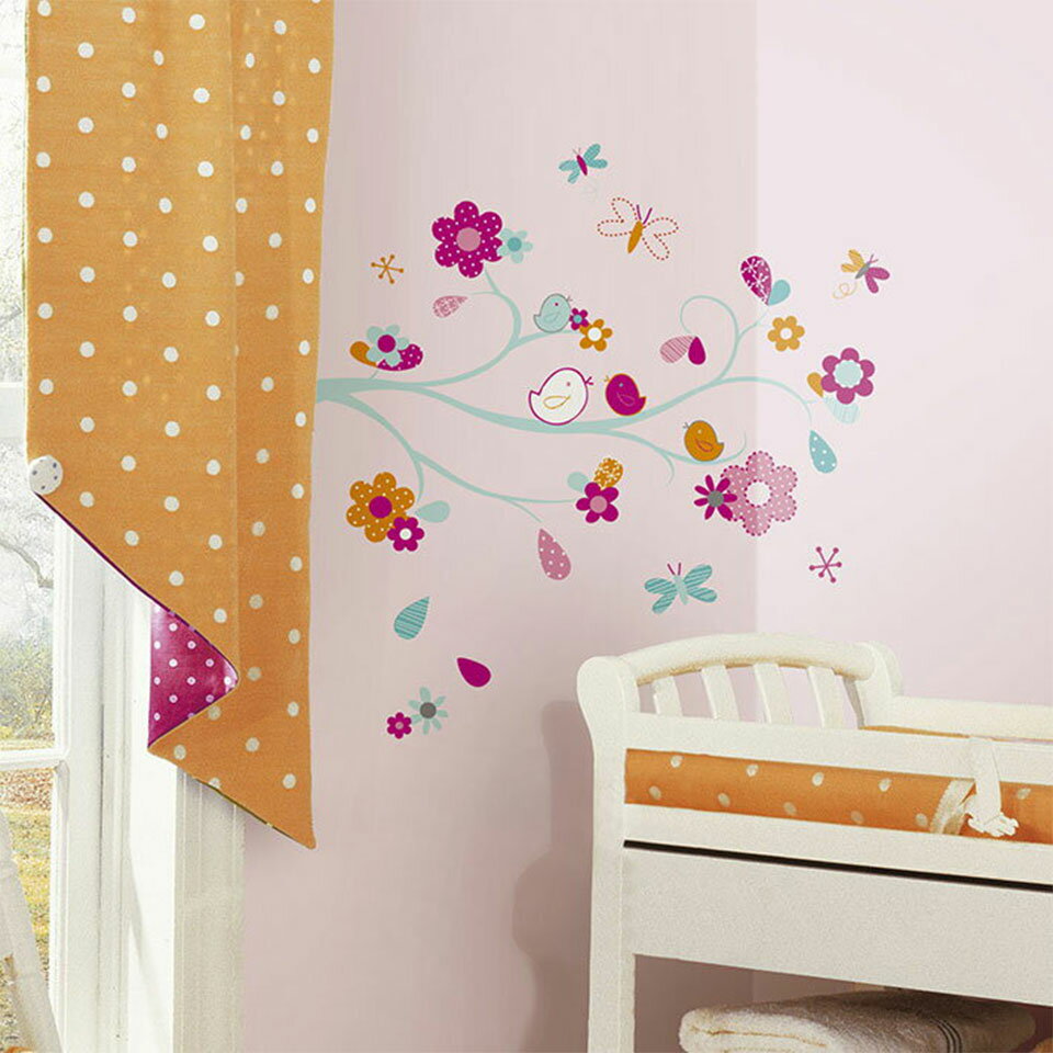 ウォールステッカー 動物 キャラクター [zutano フレンドリーバード] ルームメイツ RoomMates ウォールステッカー 北欧 ウォールステッカー 植物 木 ウォールステッカー トイレ ウォールステッカー アルファベット 子供部屋 宅C