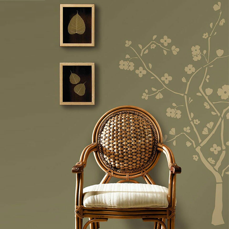 ウォールステッカー モノトーン 桜 [チェリーブラッサム] ルームメイツ RoomMates ウォールステッカー 北欧 ウォールステッカー 植物 木 ウォールステッカー トイレ ウォールステッカー アルファベット 子供部屋 宅C