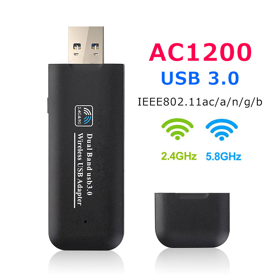 無線LAN アダプタ 高速 子機 親機 WiFi 無線LAN子機 AC1200 USBアダプター mini USB ワイヤレスアダプター 11ac/n/a/g/b 866 300Mbps デュアルバンド Windows XP/Vista/7/8/10 Mac OS Linux2.6x APモード 5GHz 2GHz 無線ワイファイ y1