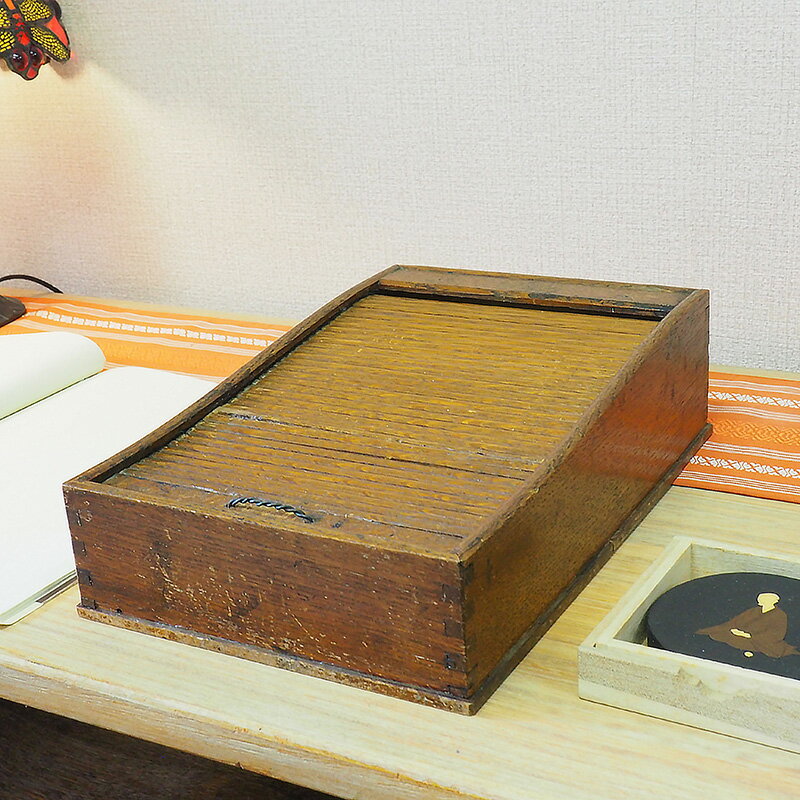 蛇腹式硯入れ　0038文具 書道具 墨 筆 暮らしの古道具 古民具 骨董【中古】 JAPAN japanese antique vintage 2