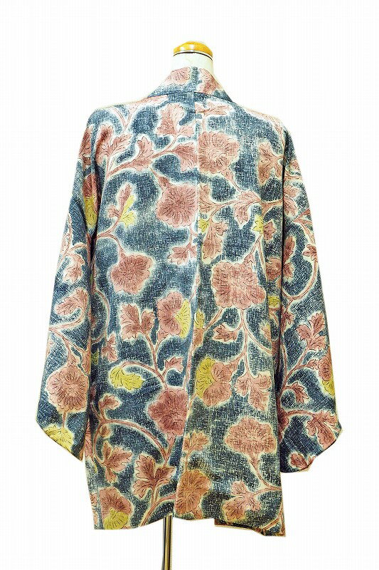 haori Jacket flower pattern 0057 haori Japanese vintage silk jacket  ʪ  ӡšjapanese kimono japanese vintage clothes beauty