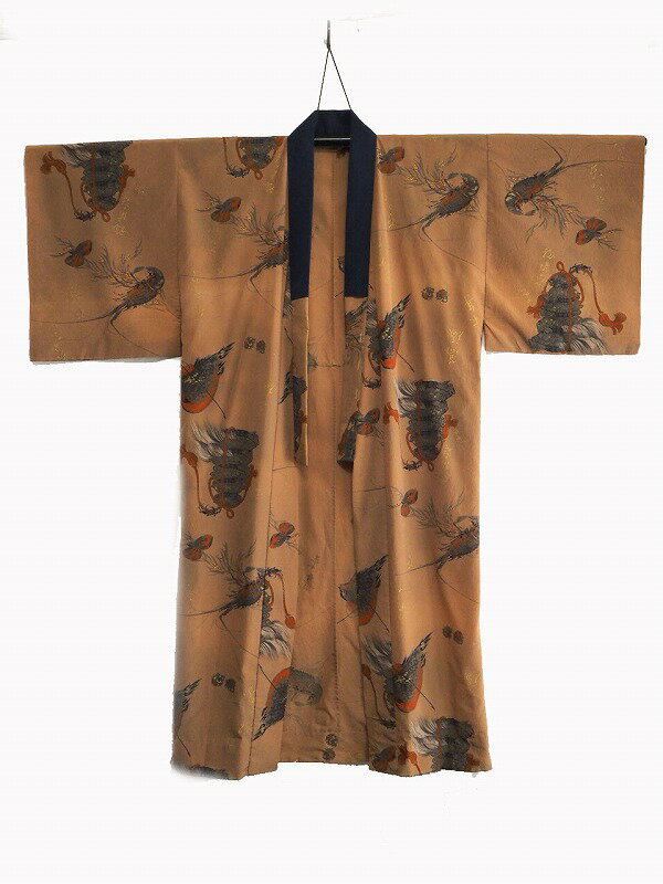 親亀子亀文様　男性襦袢 0023 "Juban" 0023 Parent and child turtle pattern　Japanese vintage kimono underwea"Juban" 化織 古布 古裂 着物 男性着物