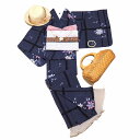 Yukata with Iron wire arabesque pattern,Purple, Japanese and Western coordinated set for sale 0010鉄線唐草文様 浴衣 (紫)和洋折衷衣装セット【セット販売】JAPAN Japanese Japanese Kimono【中古】