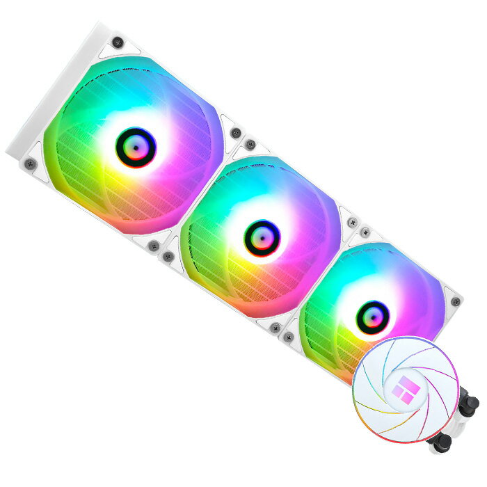 【50%OFF】【AE360白】CPUクーラー CPU冷却ファン 白 簡易水冷 360mm LEDライト RGB 光る 静音 水冷ファン ARGBファン 一体型 液体冷却ラジエーター 水冷クーラーシステム カラー発光ファン ゲーミングパソコン用 Thermalright Aqua Elite 360 【並行輸入品】【新品】