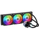 【EA5黒】CPUクーラー CPU冷却ファン 白 簡易水冷 360mm LEDライト RGB 光る 静音 水冷ファン ARGBファン 一体型 液体冷却ラジエーター 水冷クーラーシステム カラー発光ファン ゲーミングパソコン用 ECONOMIC AIO 5 BLACK Pro Artist【並行輸入品】【新品】