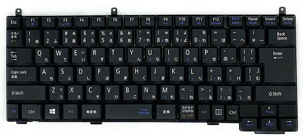 【送料無料】【中古】ノートパソコン交換用キーボード NEC versapro VK19EA-H VK ...