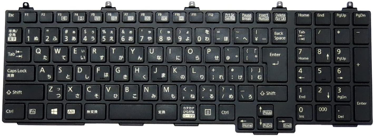 【50%OFF】【中古品】ノートパソコン交換用キーボード MP-10P30J03D854W 富士通 LIFEBOOK A574/HX A574/H A553/H A572/E A572/F A552/E A552/F 日本語キーボード テンキーあり