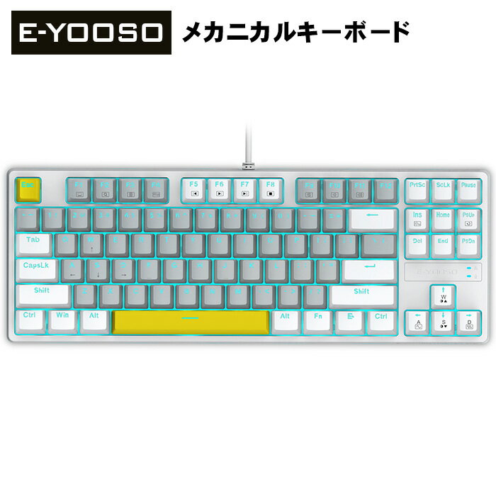 E-YOOSO ߥ󥰥ܡ Z-87 ۥ磻/졼 ļ US ᥫ˥륭ܡ ͭܡ LED饤  ...