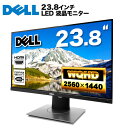 DELL デル P2418D 液晶モニター 23.8インチワイド ブラック 2560 x 1440 WQHD IPSパネル LEDバックライト付 非光沢 ノングレア 液晶ディスプレイ USB3.0 HDMI ディスプレイポート PS4 switch 対応 スイッチ 【中古】