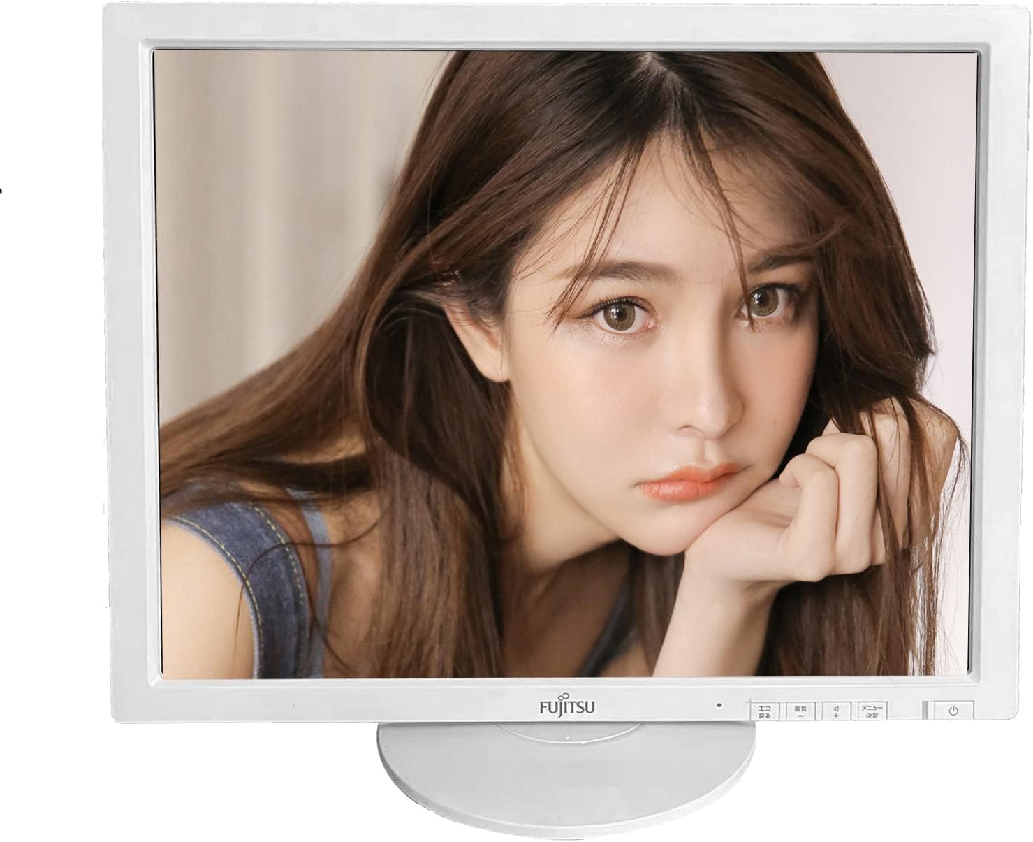 富士通 Fujitsu 液晶モニター VL-17ESS 17インチ スクエア ホワイト LCD LEDバックライト SXGA 1280×1024 TFTカラー液晶 非光沢 ノングレア DVI VESA準拠 ディスプレイ 【中古】 - Image 2