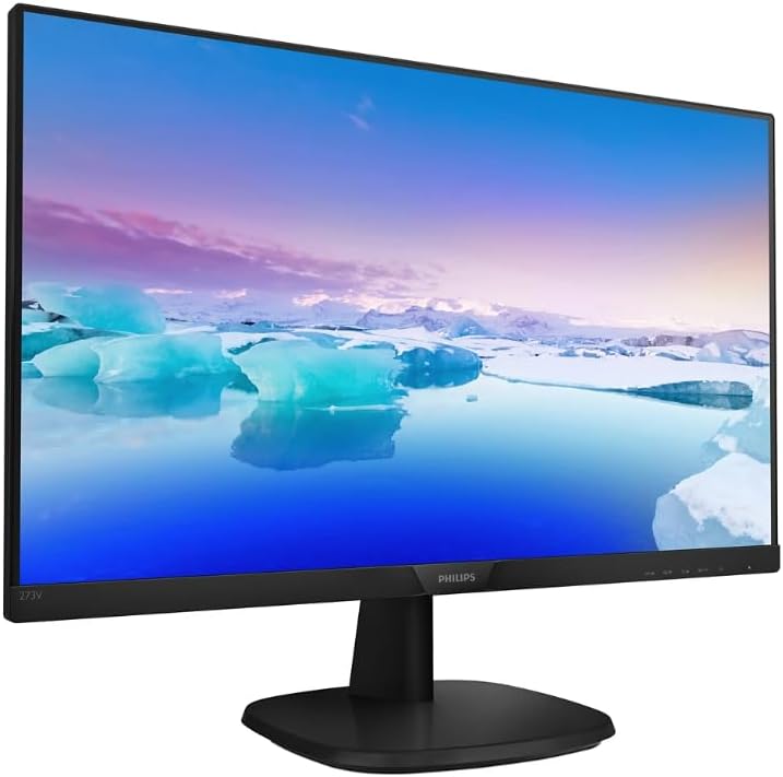 PHILIPS 273V7QDAB/11 LED液晶モニター 27インチワイド ブラック 1920×1080 （フルHD）16:9 IPSパネル 非光沢 ノングレア 液晶ディスプレイ HDMI DVI VGA VESA準拠 PS4 switch 対応 スイッチ 【中古】