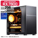 【50%OFF】【新品】ゲーミングPC デスクトップパソコン JONSBO D41 ブラック PASOUL AMD RADEON RX7600 第12世代 Intel Corei5 12400F 最大4.40GHz NVMe M.2 SSD256GB メモリ16GB Wi-Fi 6 標準対応 空冷CPUクーラー ARGBファン Windows11 デスクトップPC 1年保証