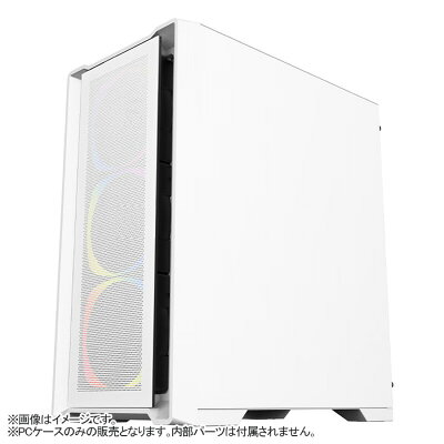 【JX002】ゲーミング PCケース ミドルタワーケース ホワイト メッシュ 強化ガラス LED付き M-ATX/lTX対応 冷却ファン8基取付可 磁気吸引式防塵ネット USB3.0 デスクトップパソコンケース【新品】 - Image 2